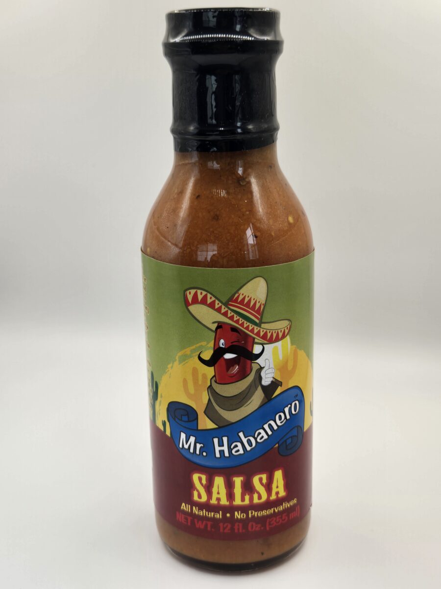 Mr. Habanero Salsa bottle with authentic Mexican flavors